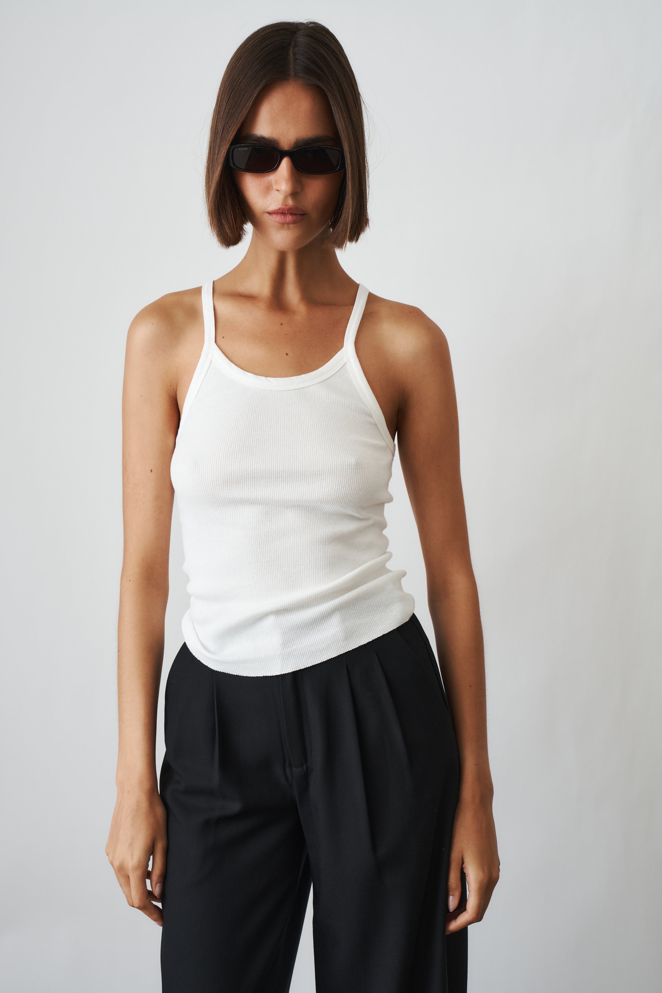 Rib Tank Ivory - DÉSORDRE