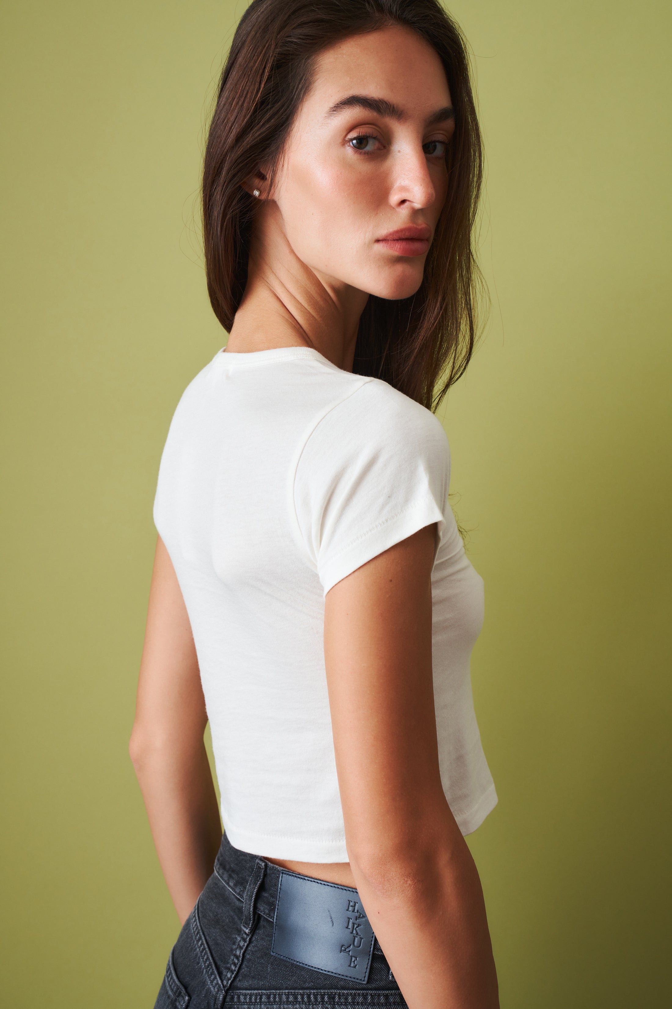 Short Sleeve Baby Tee Ivory - DÉSORDRE