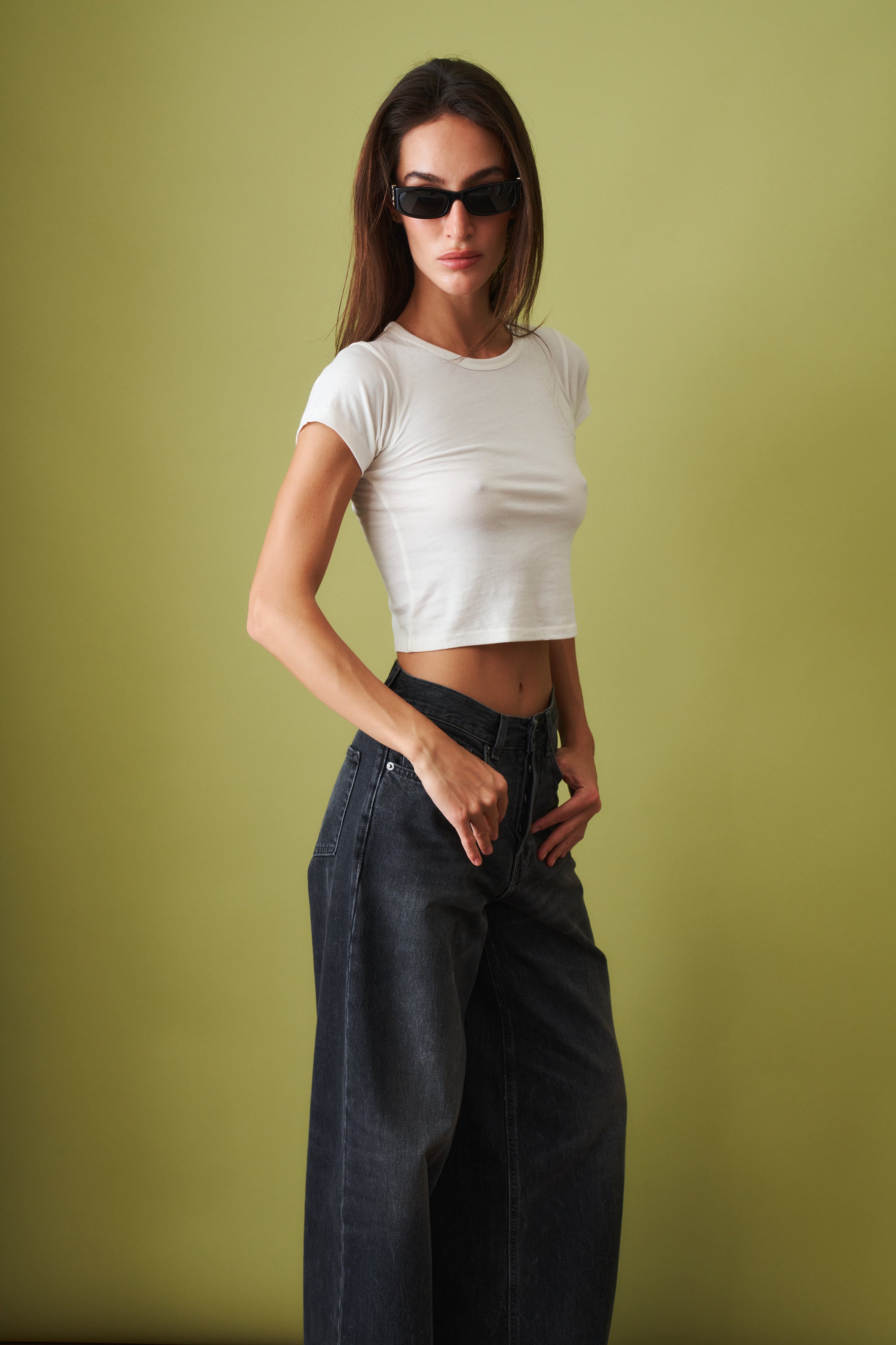 Short Sleeve Baby Tee Ivory - DÉSORDRE