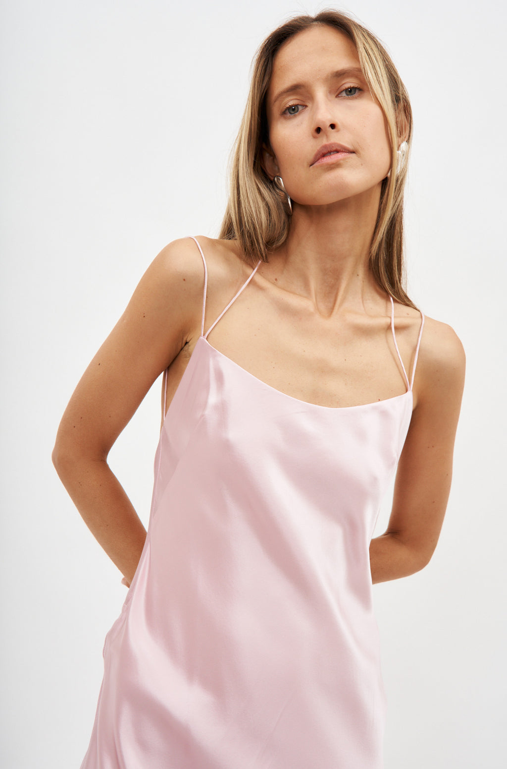 Floss Camisole Slip Baby Pink Dress - Désordre Boutique