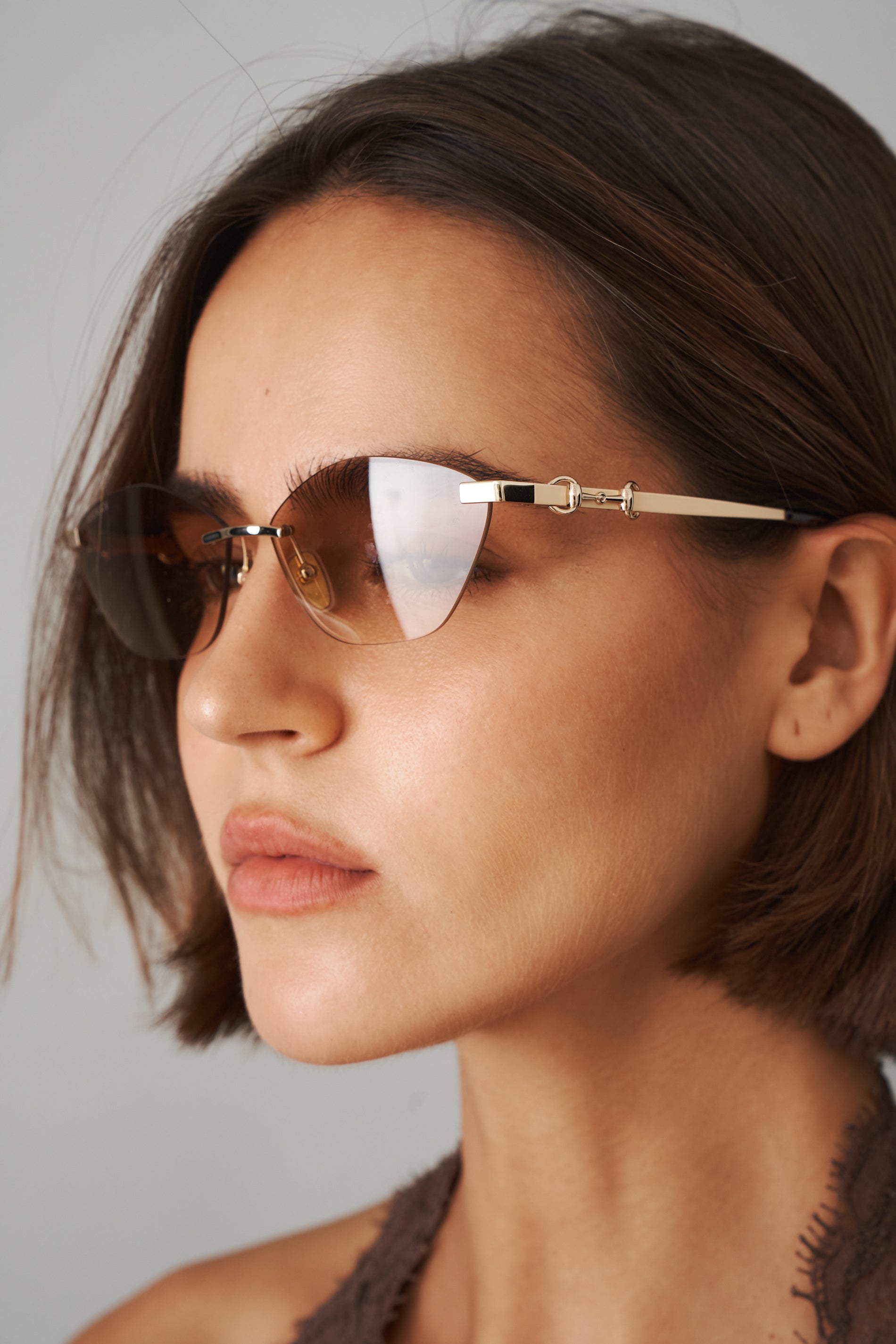 Gold Geometric Cat Eye - DÉSORDRE
