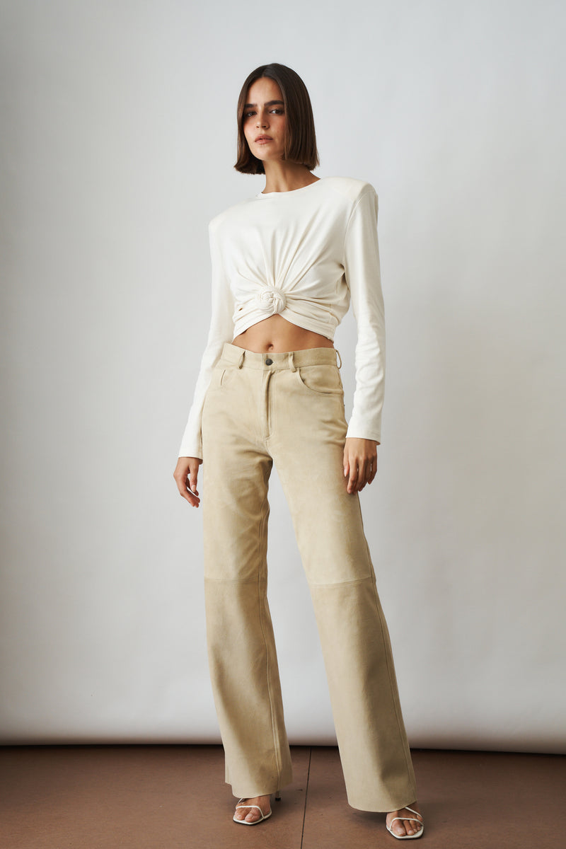 Korea Suede Pants - DÉSORDRE