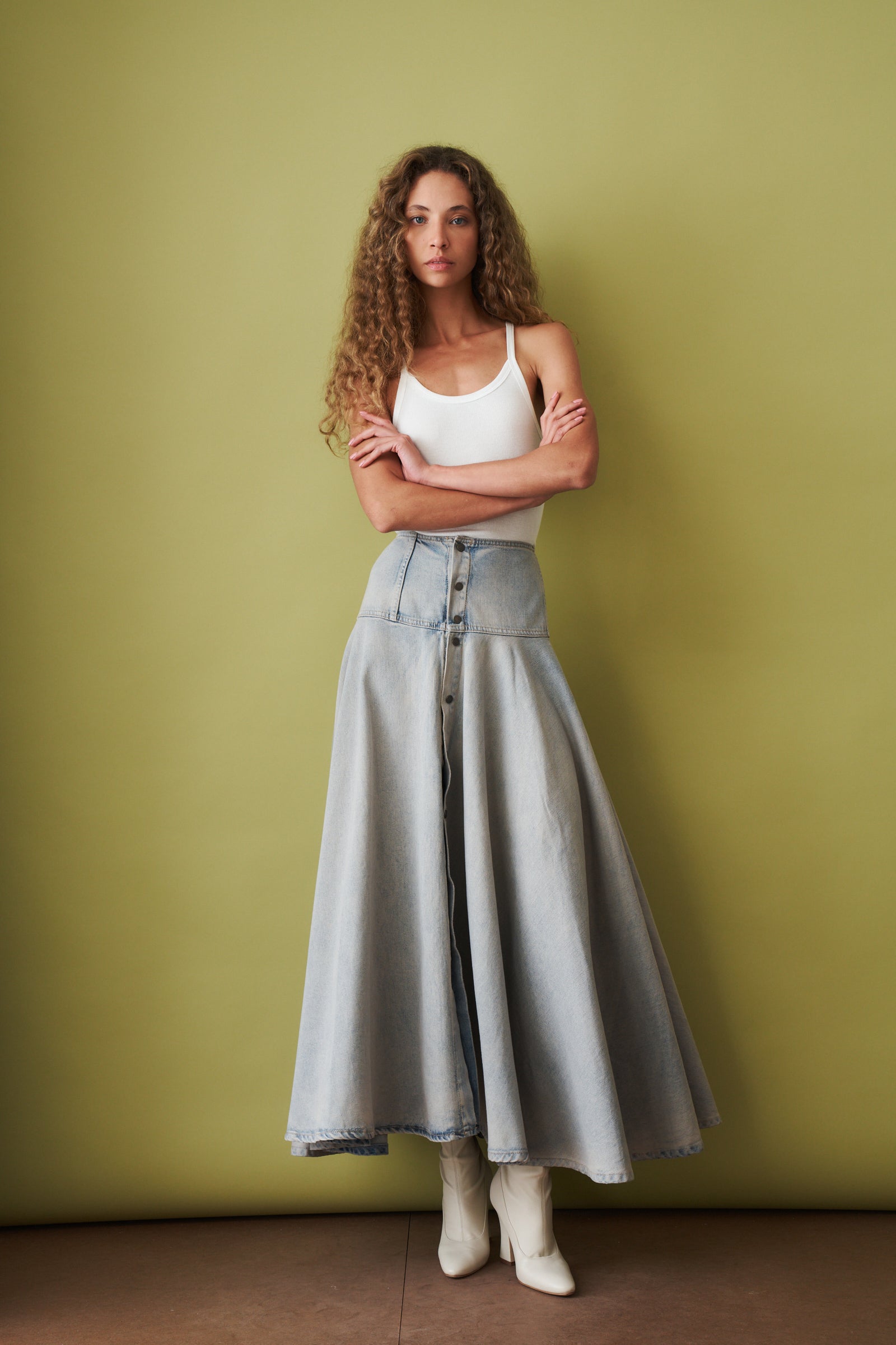 Temple Light Space Maxi Skirt - DÉSORDRE