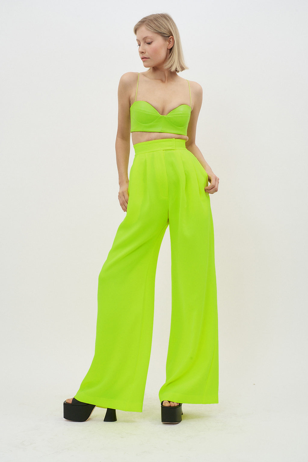 Harlan Neon Yellow Pants - Désordre Boutique