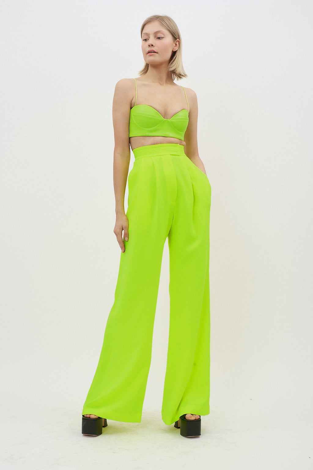 Harlan Neon Yellow Pants - Désordre Boutique