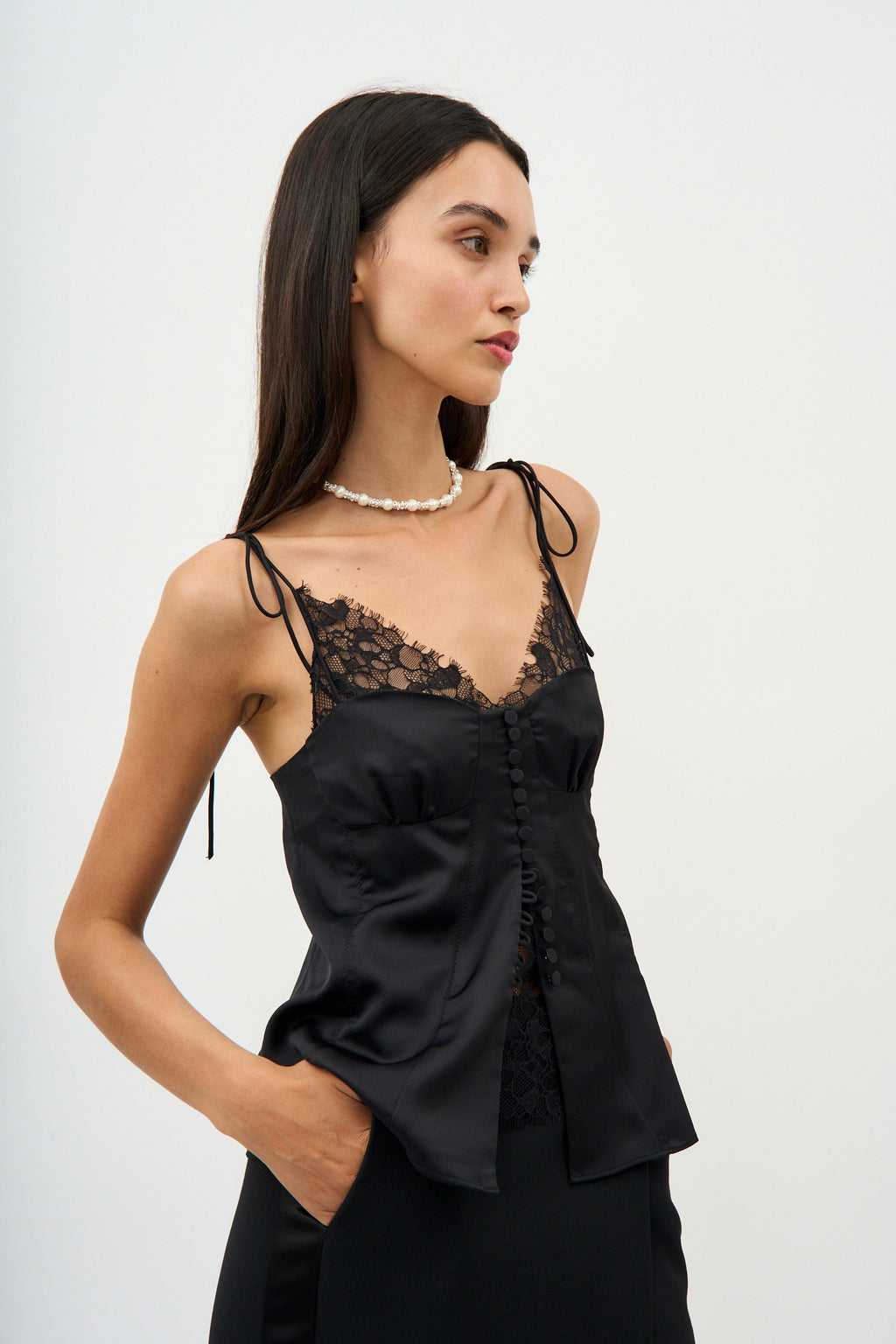 Hyla Lace Black Camisole - Désordre Boutique