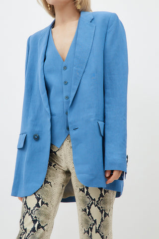 Idara Sky Blue Jacket - Désordre Boutique