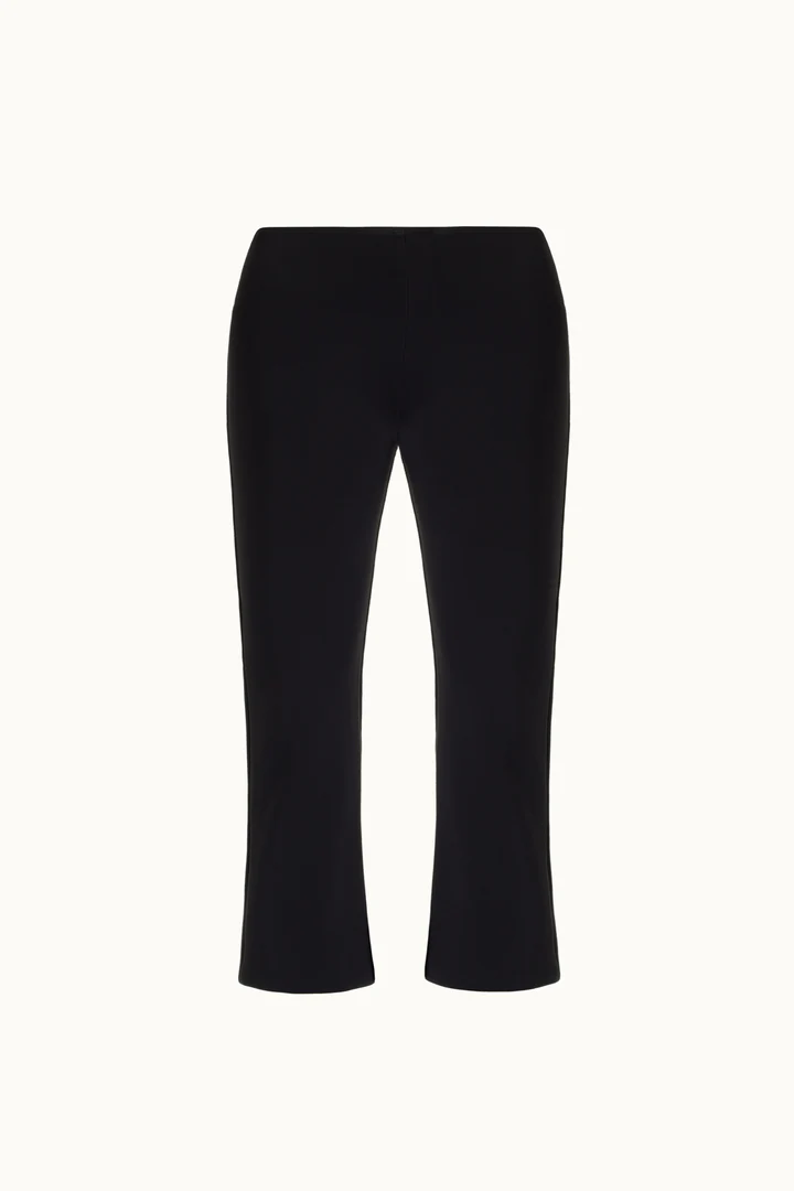 Capri Black Knit Pant