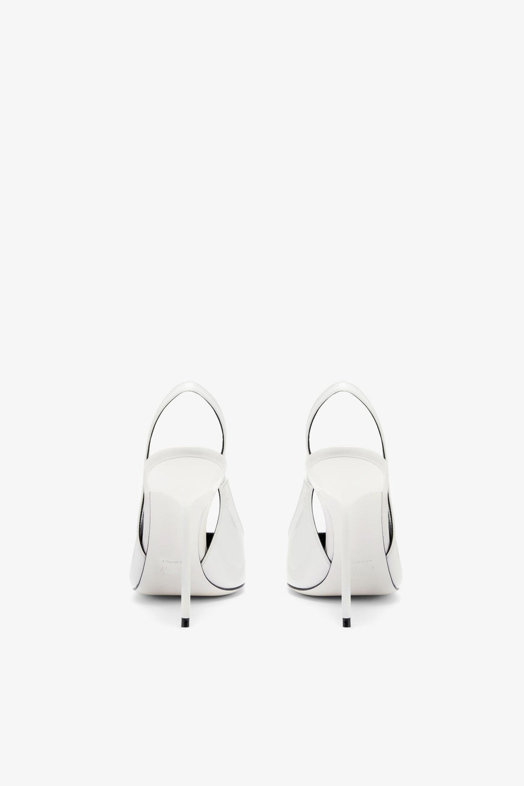 Lidia Patent White Slingback