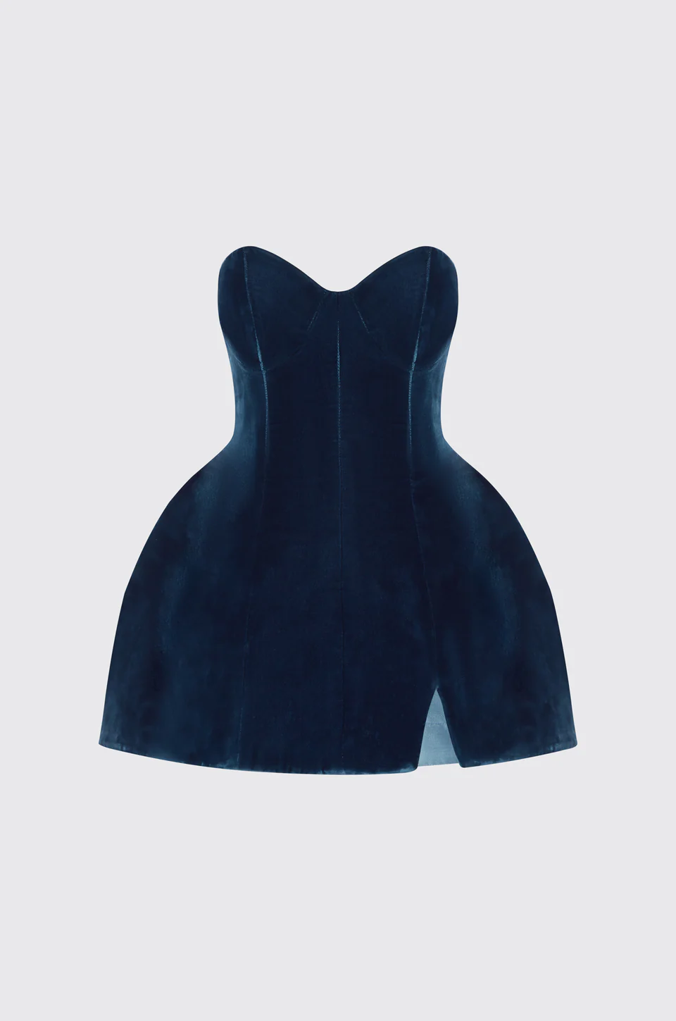 Lou Blue Velvet Mini Dress