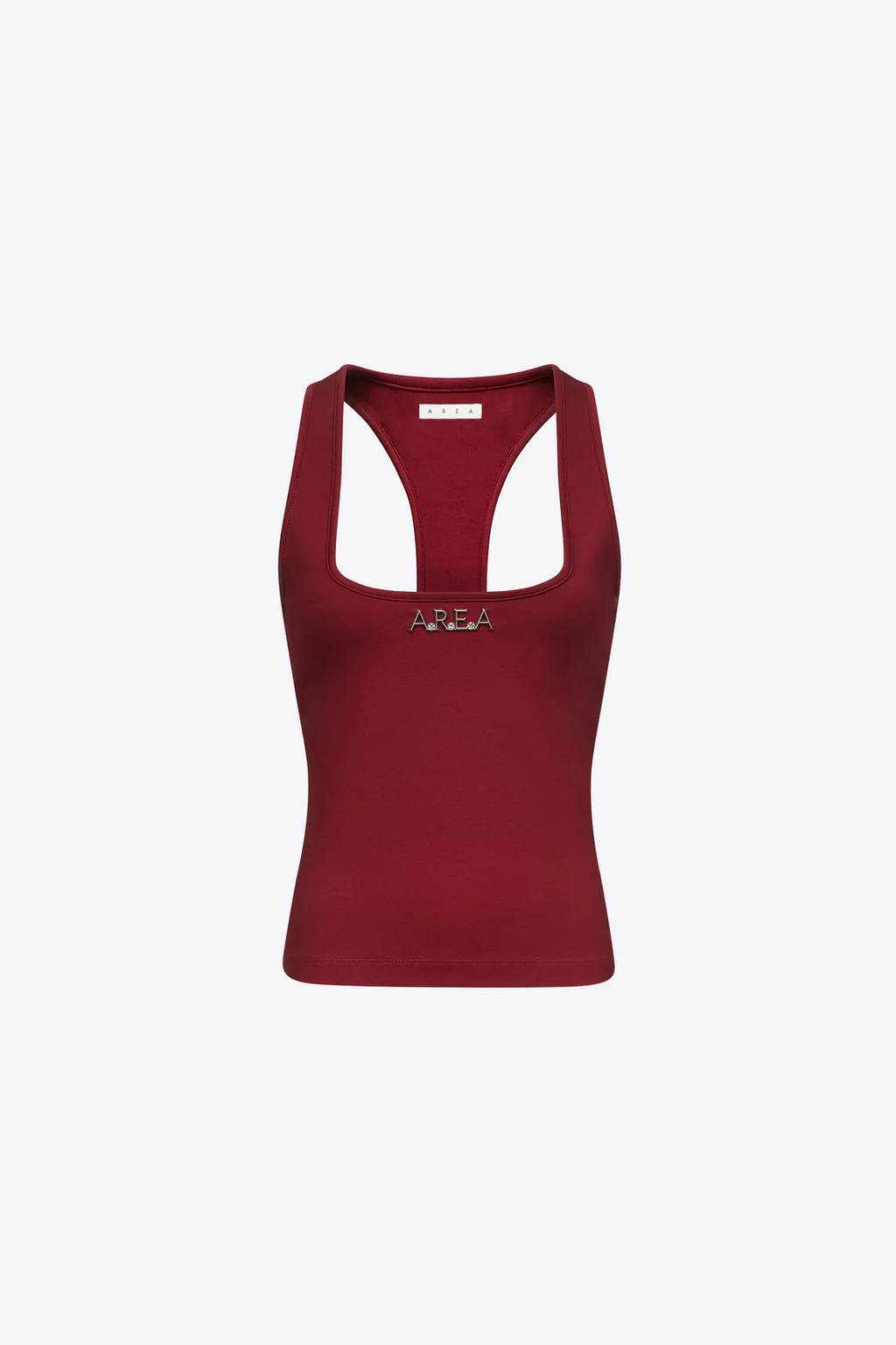 AREA Nameplate Racerback Tank Burgundy Top