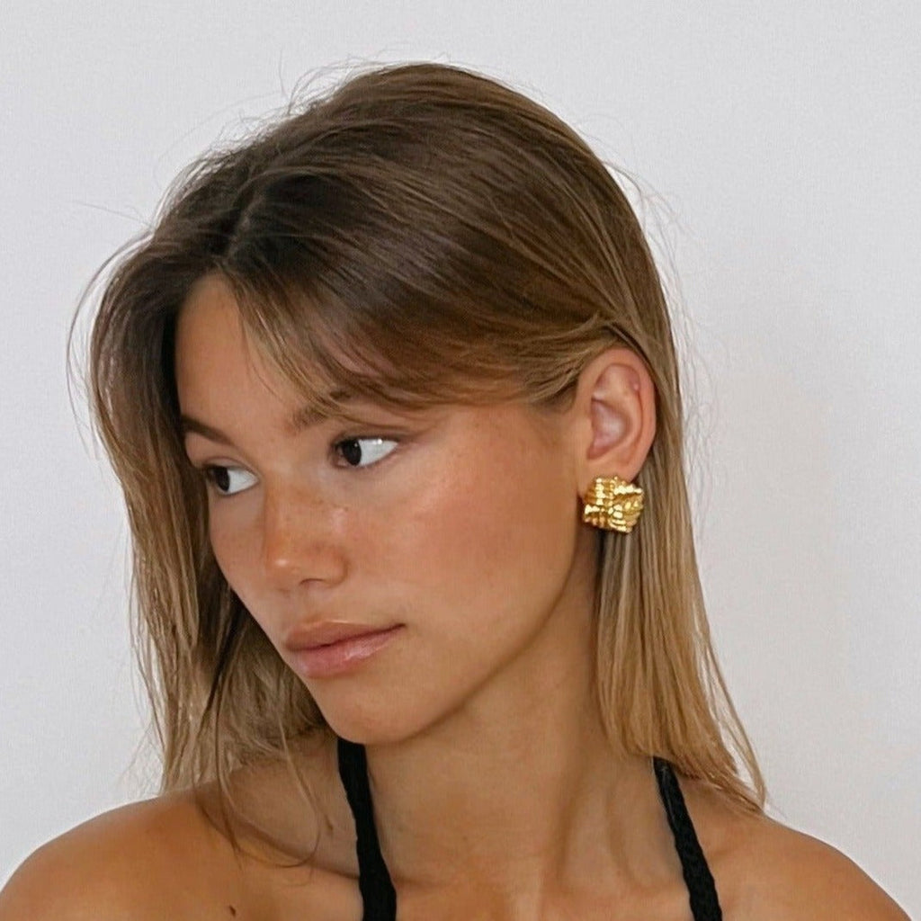 Wind Gold Earrings