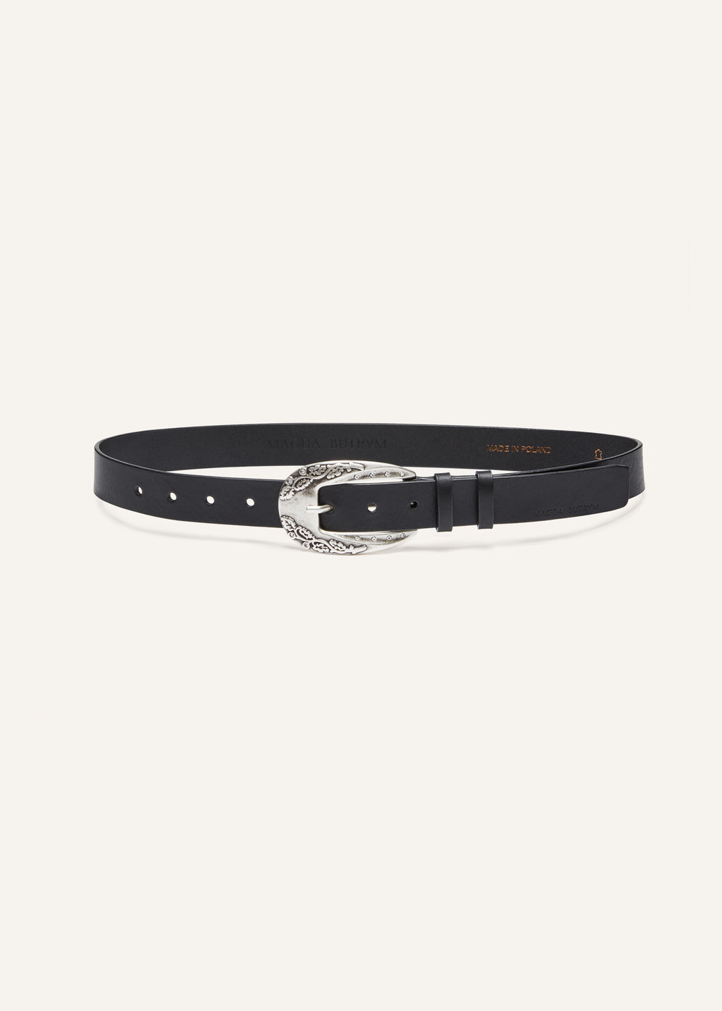 Crystal Buckle Black Belt