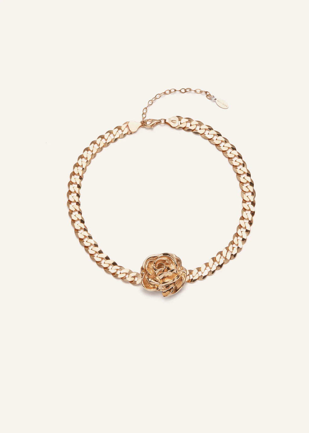 Rose Chain Gold Necklace
