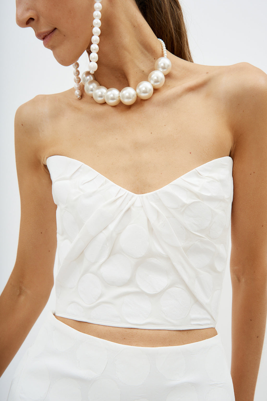 Immortelle White Spot Bustier - Désordre Boutique