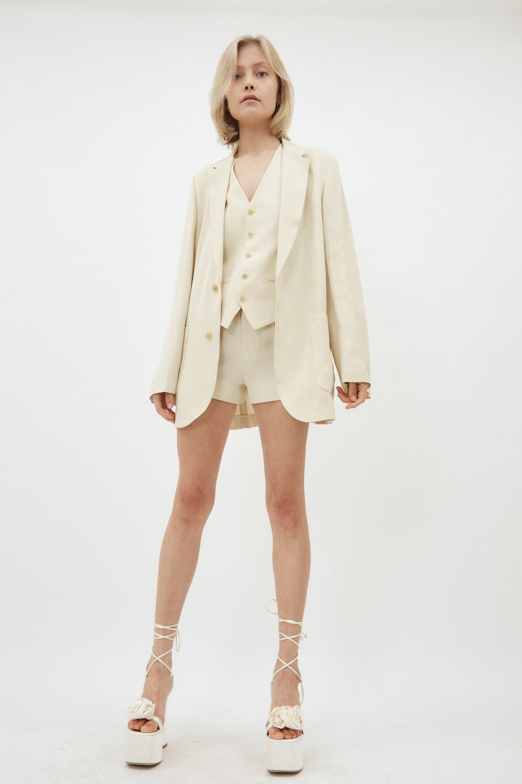 Iria Ivory Jacket - Désordre Boutique