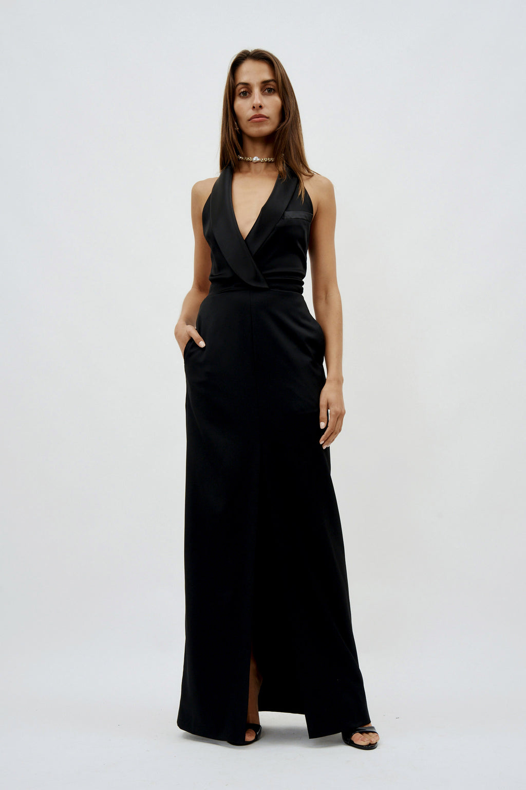 Janice Black Tuxedo Gown - Désordre Boutique