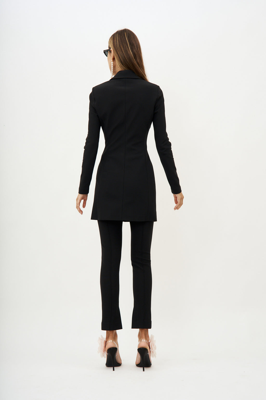 Knit Buttoned Black Peacoat - Désordre Boutique