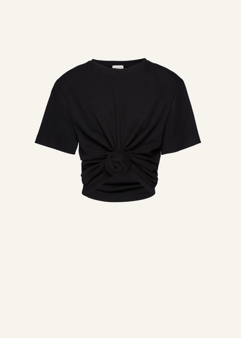 Knotted Black T-Shirt - Désordre Boutique