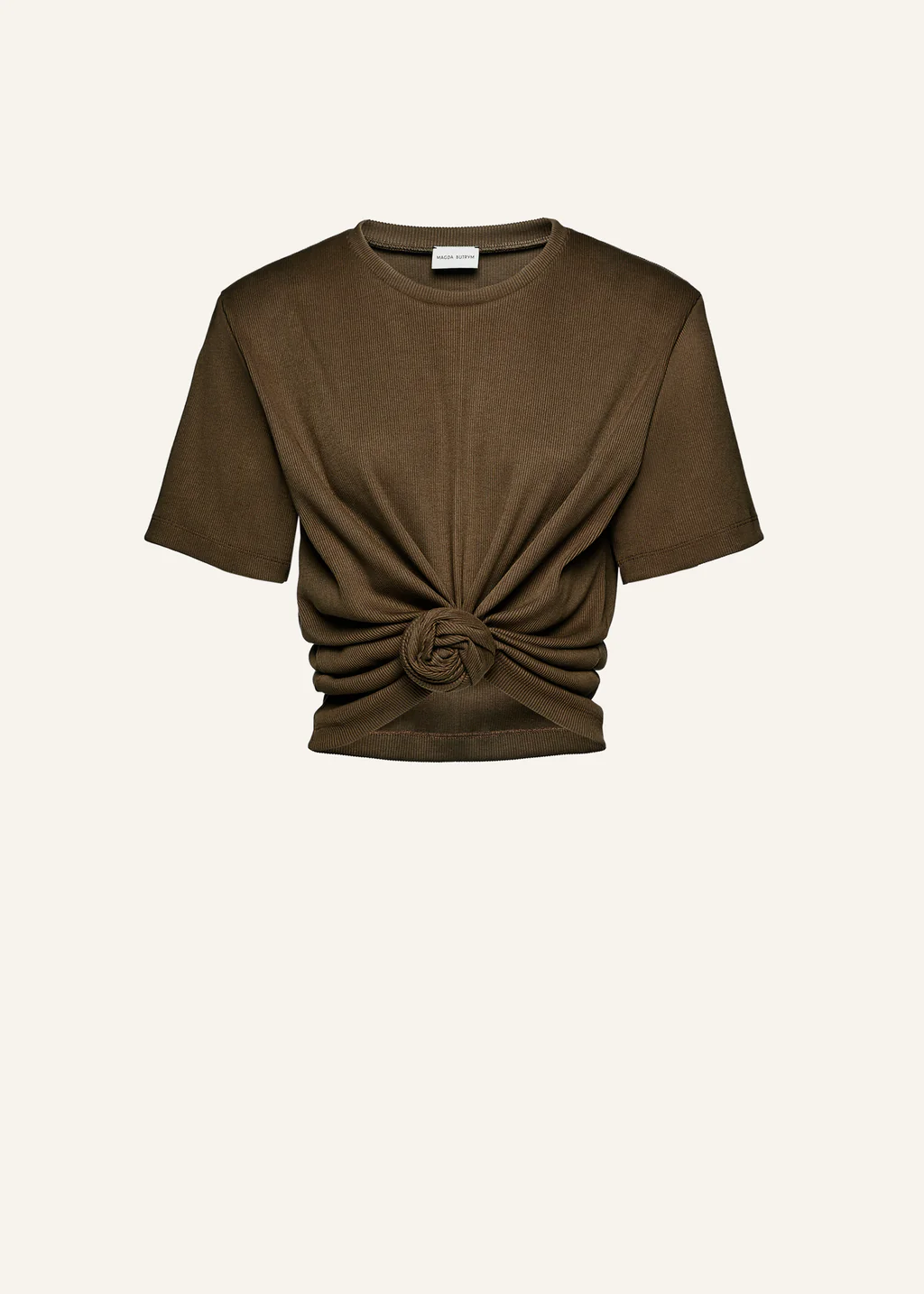 Knotted Khaki T-Shirt - Désordre Boutique