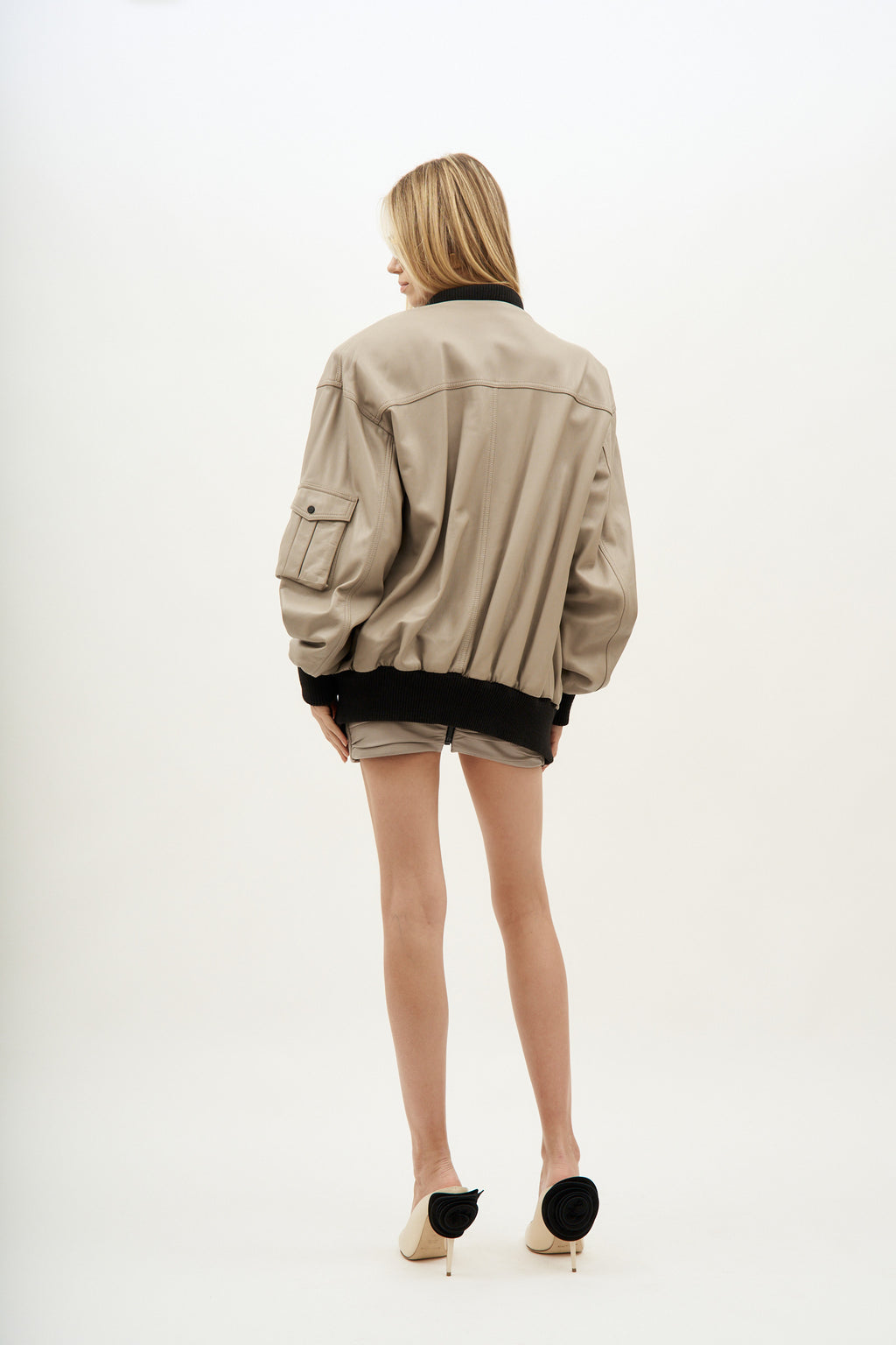 Le Mans Beige Leather Jacket - Désordre Boutique