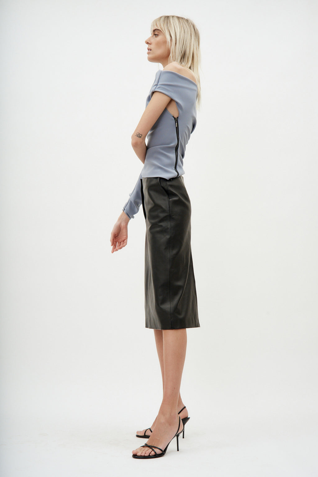 Leather Pencil Black Skirt - Désordre Boutique