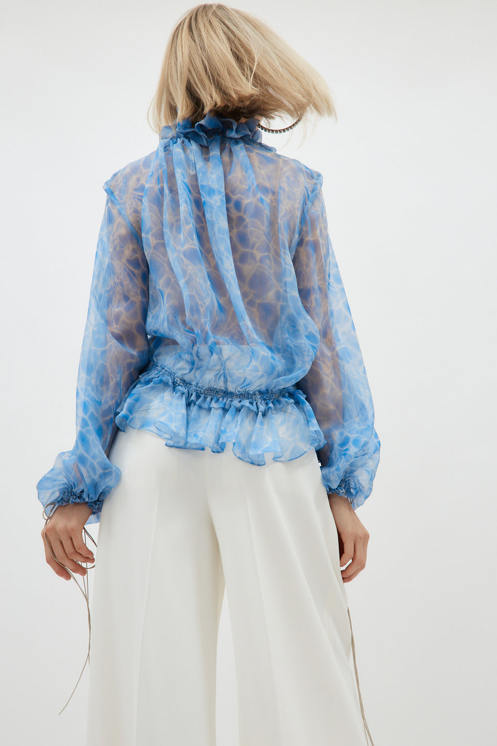 Lena Water Blue Blouse - Désordre Boutique