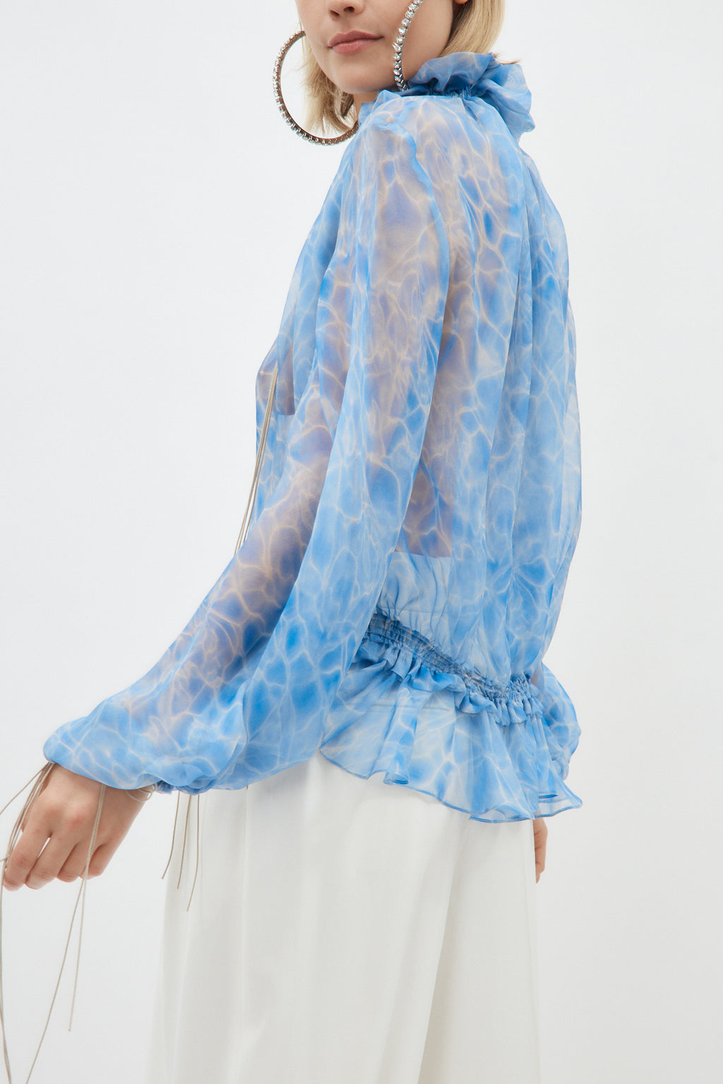 Lena Water Blue Blouse - Désordre Boutique