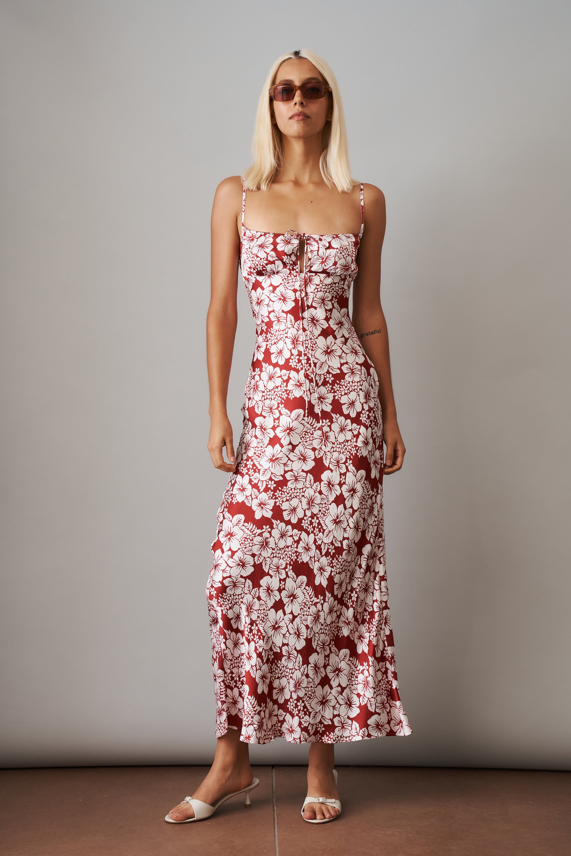 Slip Dress Hibiscus - DÉSORDRE