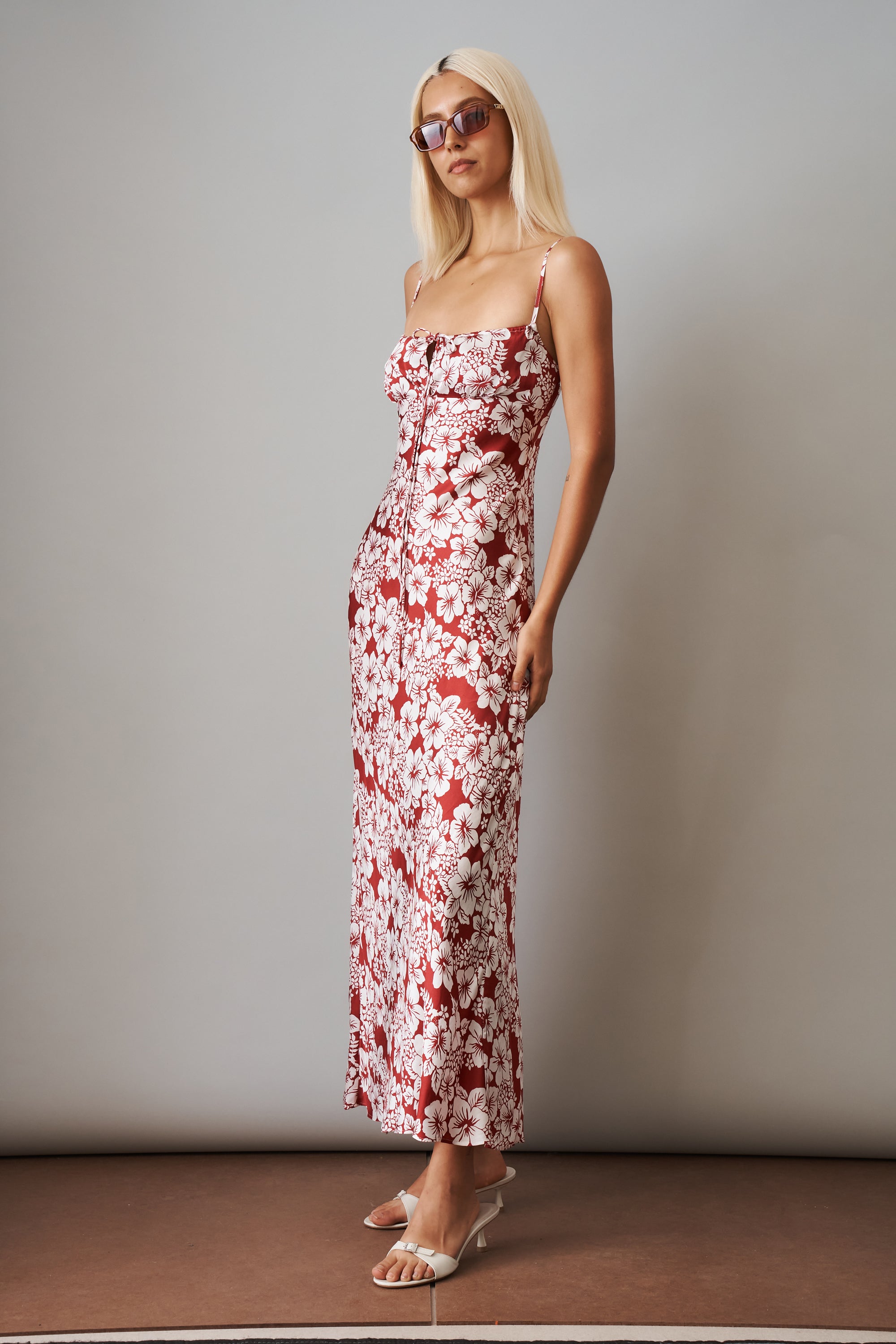 Slip Dress Hibiscus - DÉSORDRE