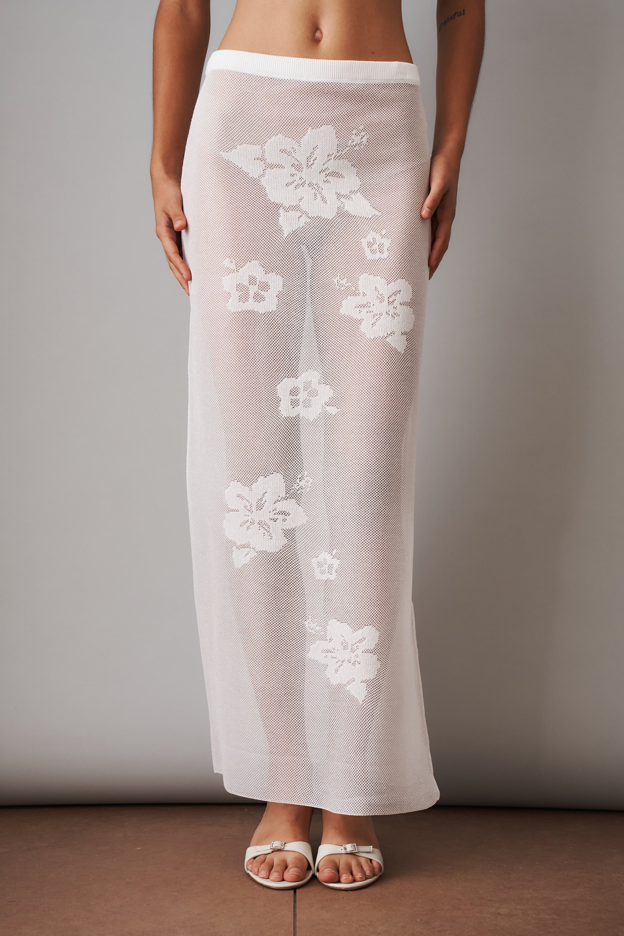 Emma Skirt White - DÉSORDRE