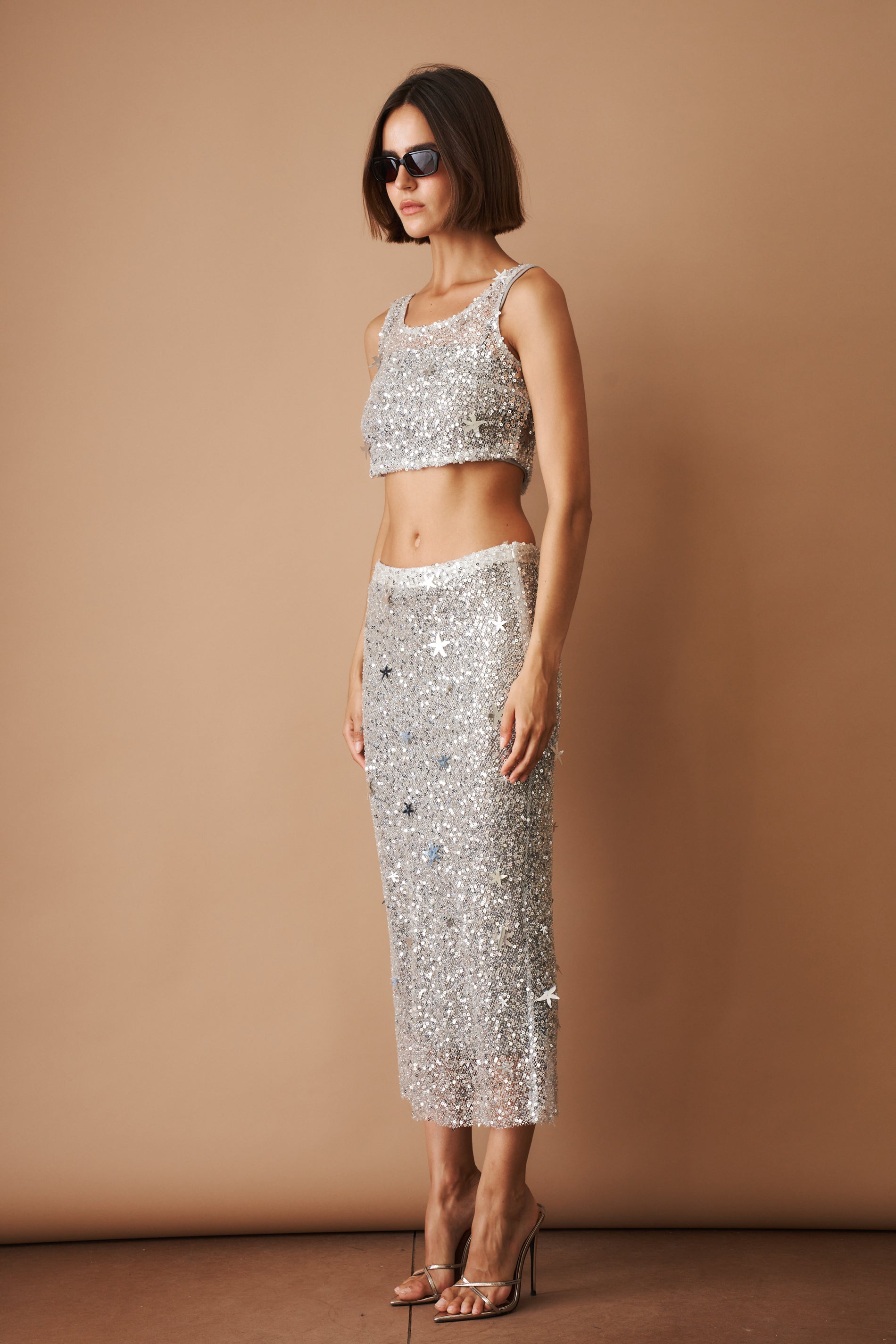 Rena Skirt Silver - DÉSORDRE