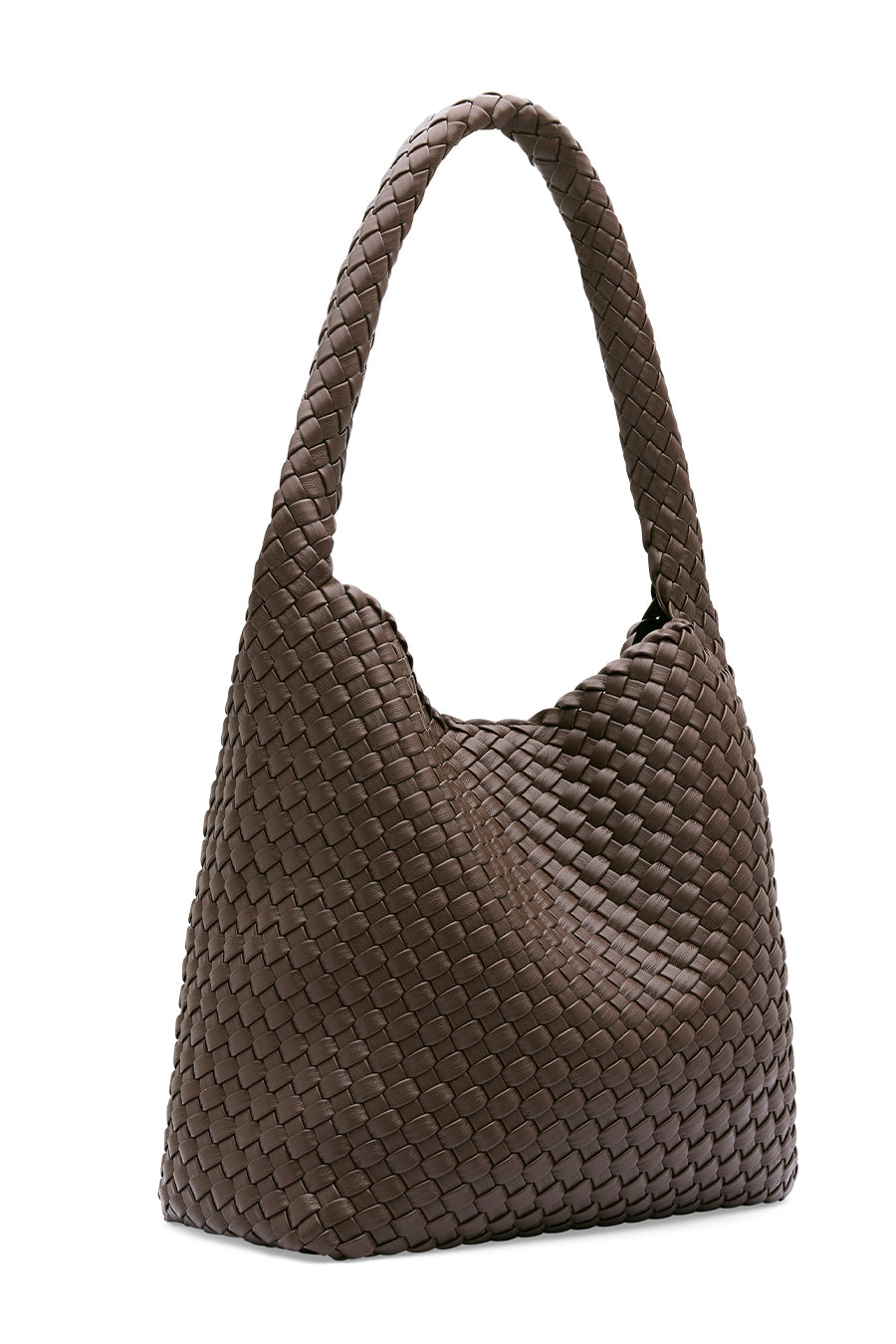 20.58 Brown Recycled Alt-Leather Woven Large Tote