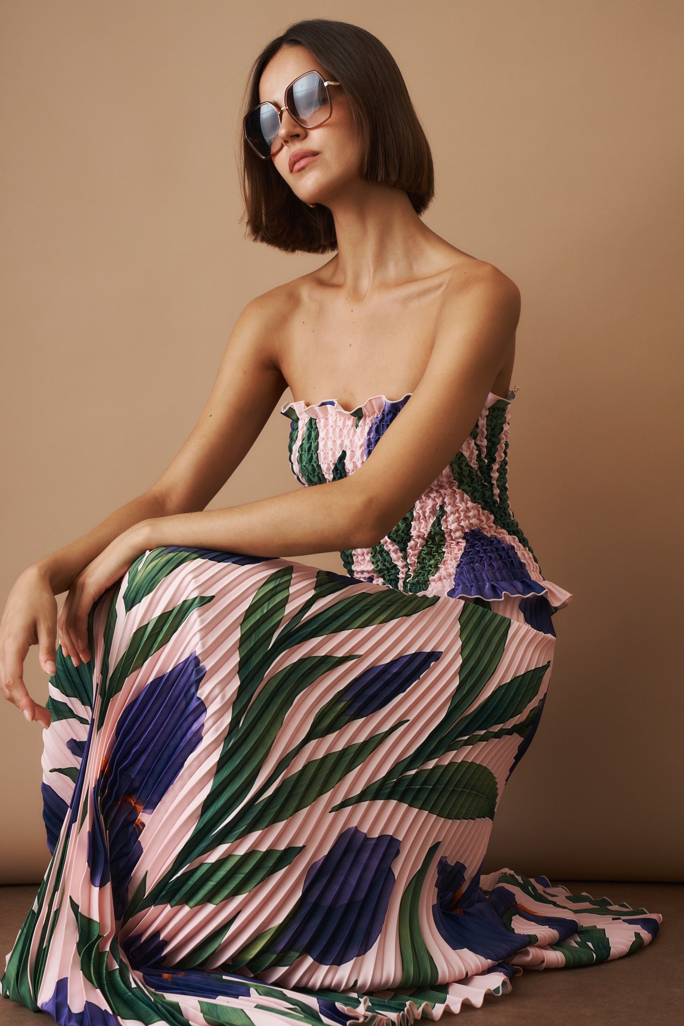 Maya Gown Iris Dress - DÉSORDRE
