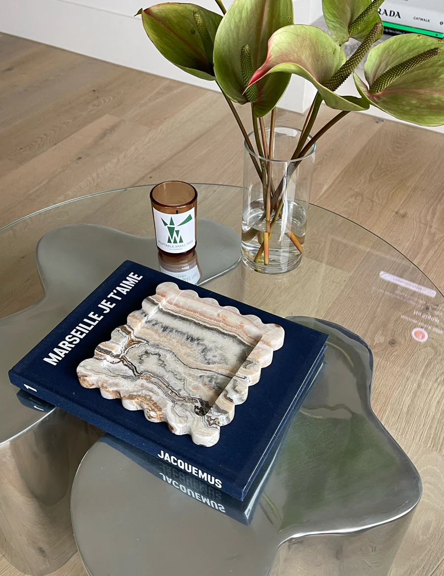 Lipari Zebra Jade Tray - Désordre Boutique