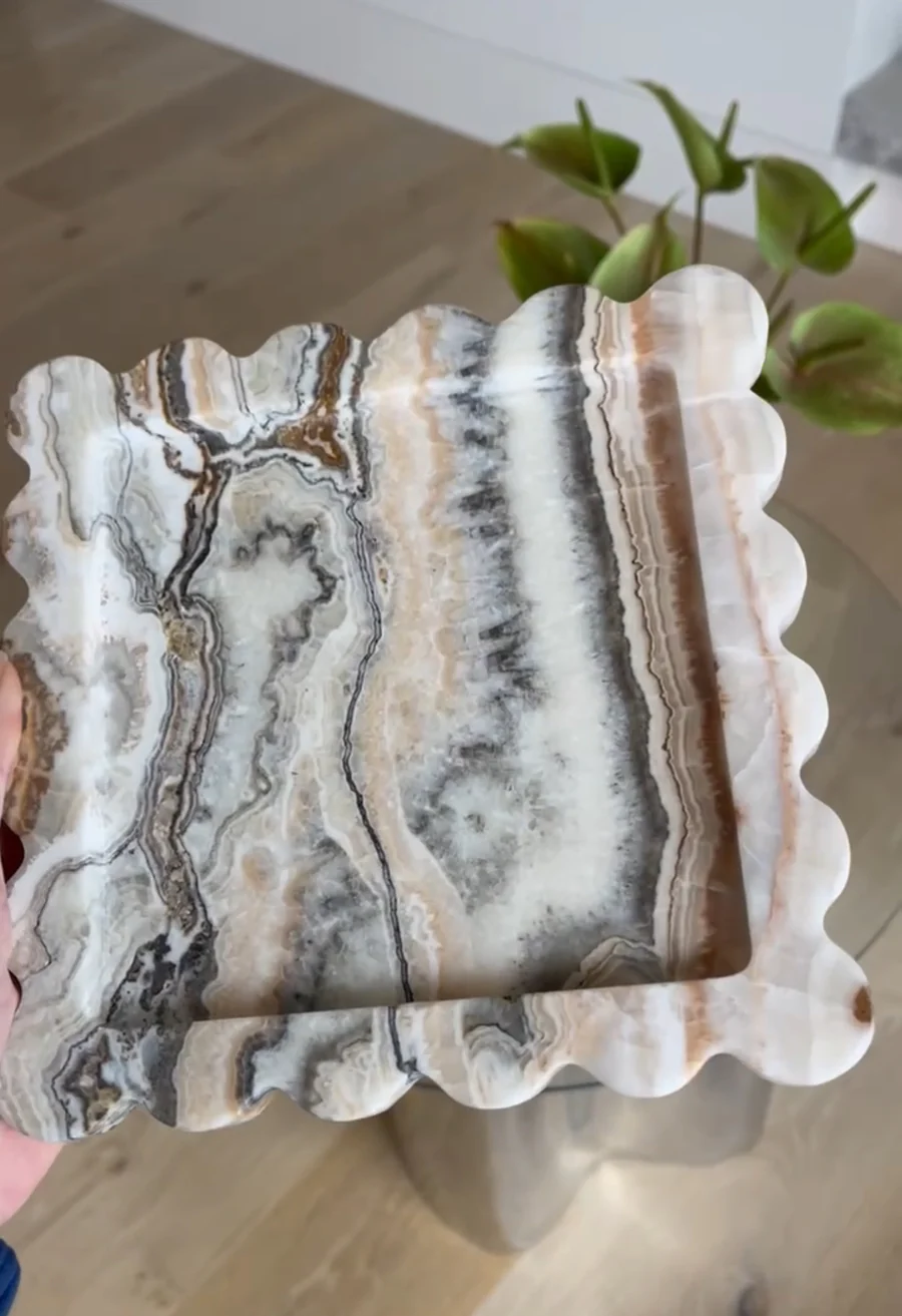 Lipari Zebra Jade Tray - Désordre Boutique