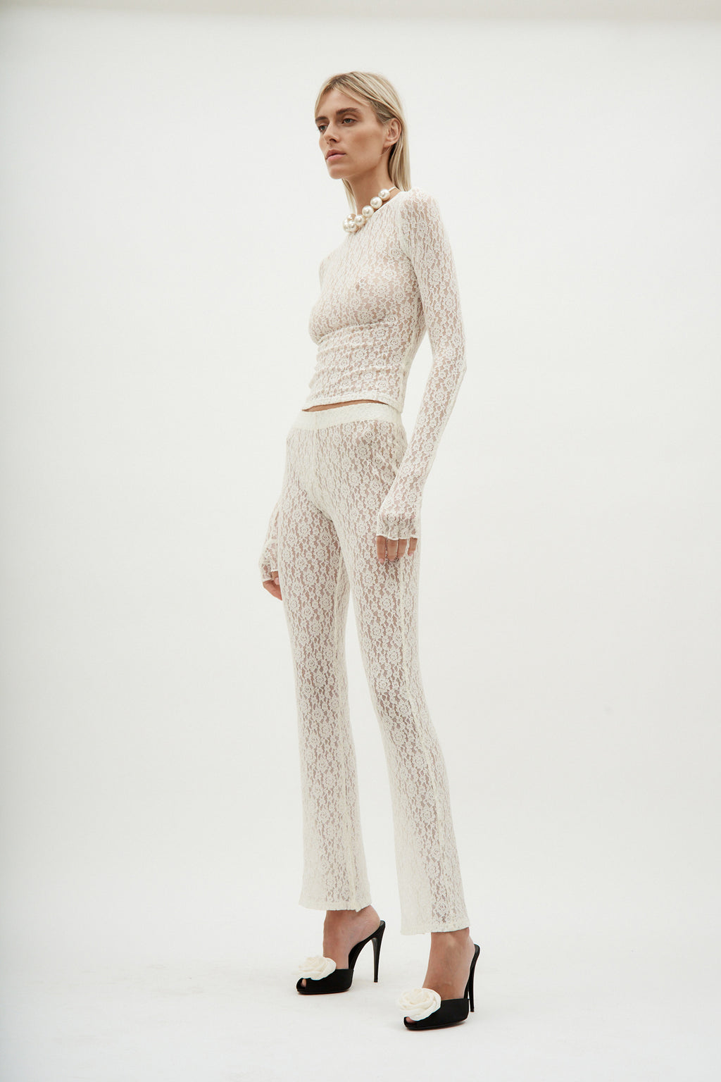 Lombardi Off White Lace Top - Désordre Boutique