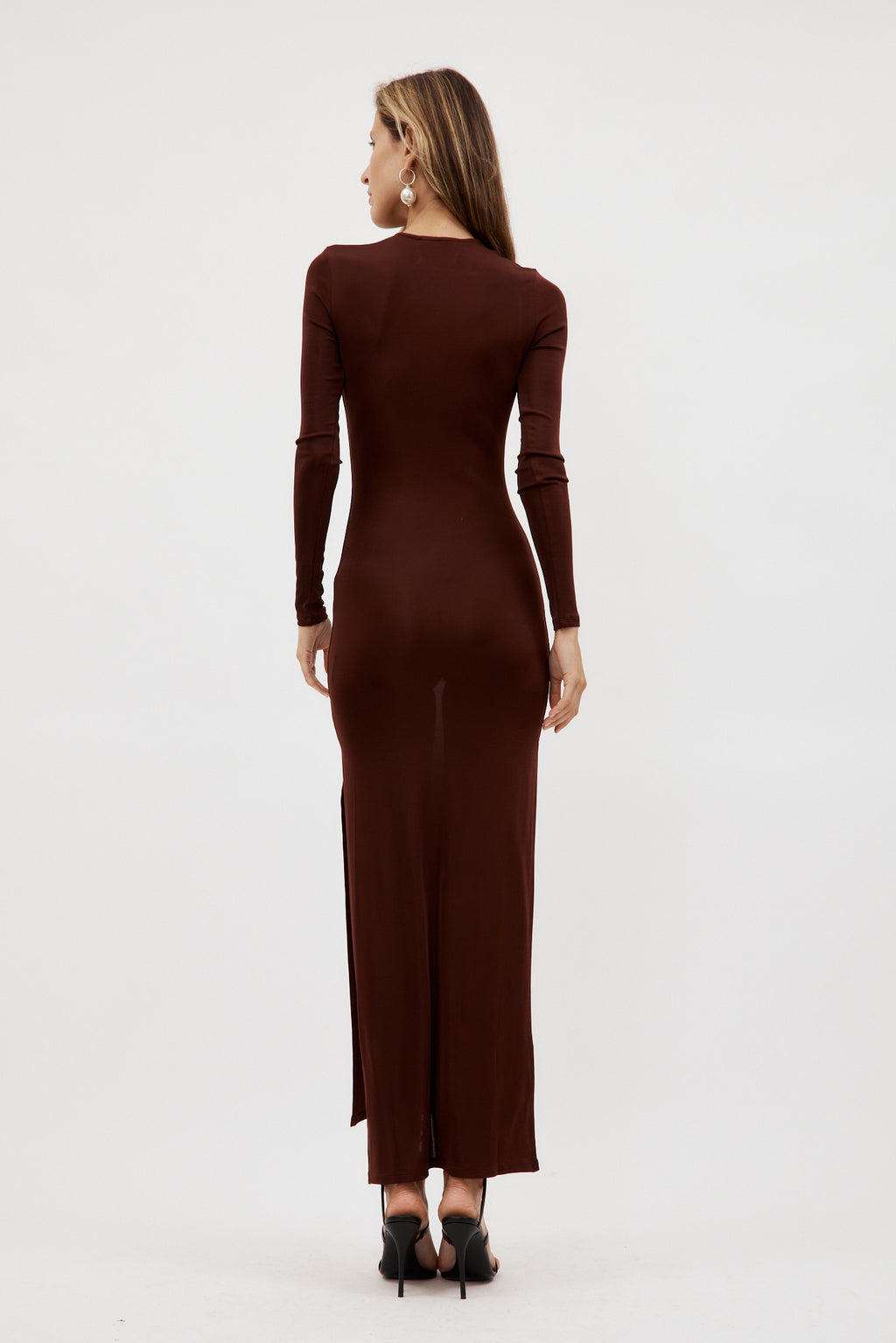 Long Helios Brown Dress - Désordre Boutique