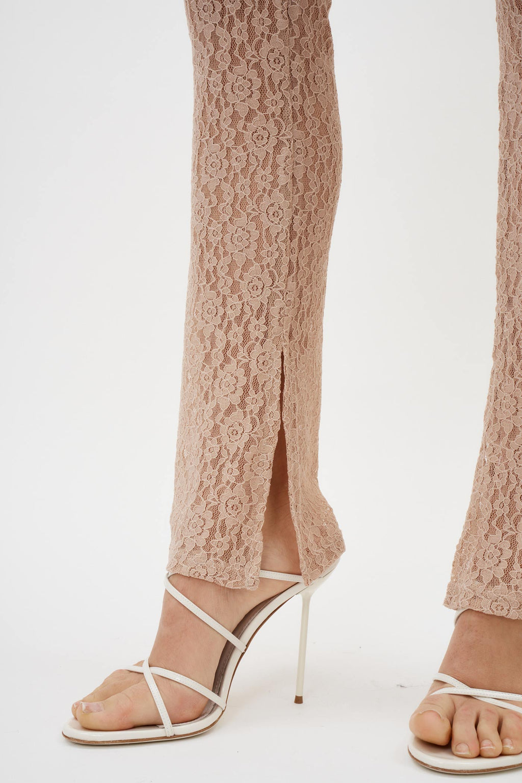 Low Rise Beige Lace Legging - Désordre Boutique