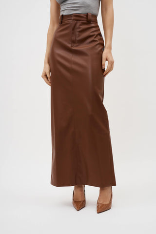 Luna Silhouette Maroon Skirt - Désordre Boutique