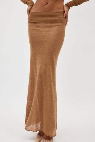 Lyca Camel Skirt - Désordre Boutique