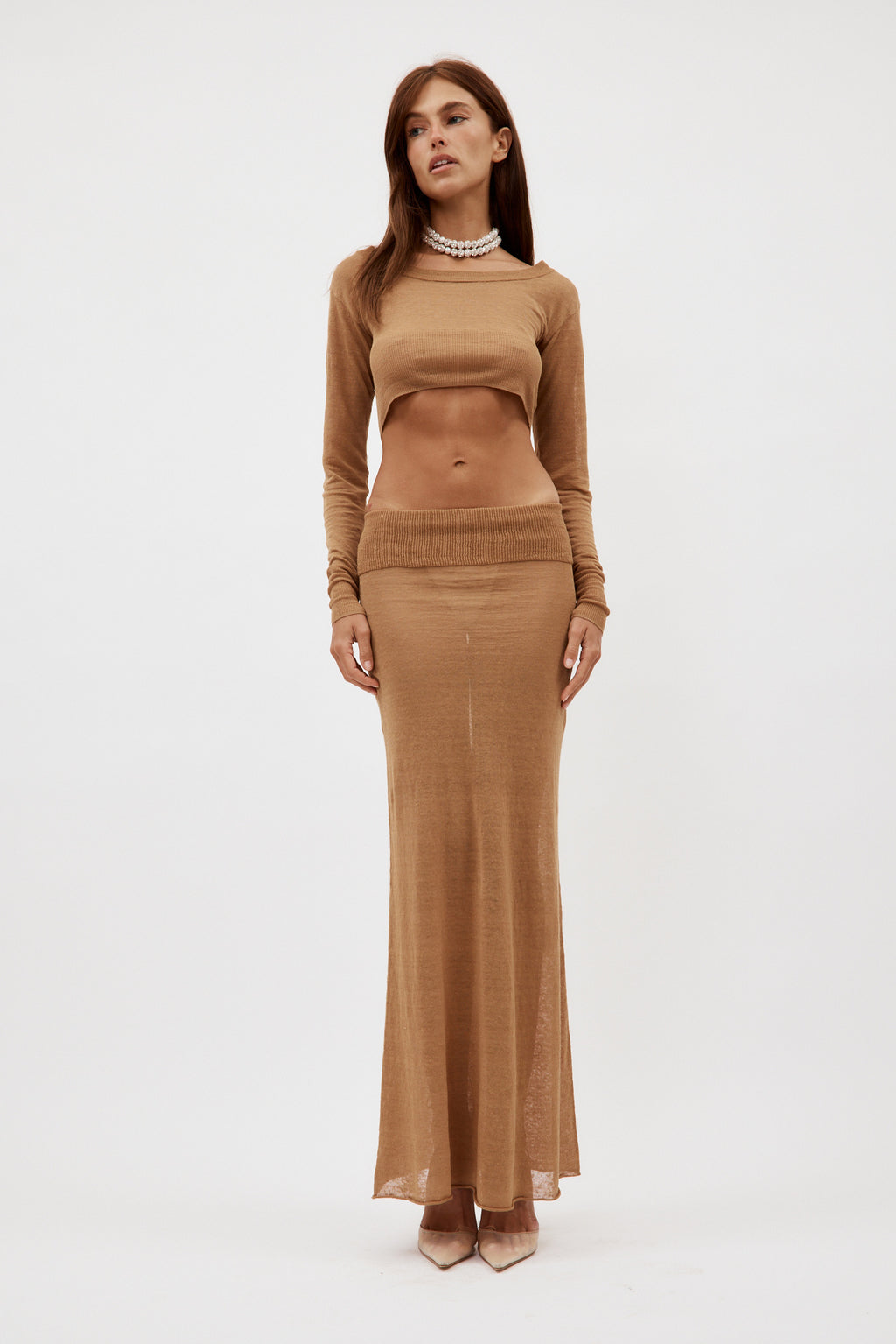 Lyca Camel Skirt - Désordre Boutique