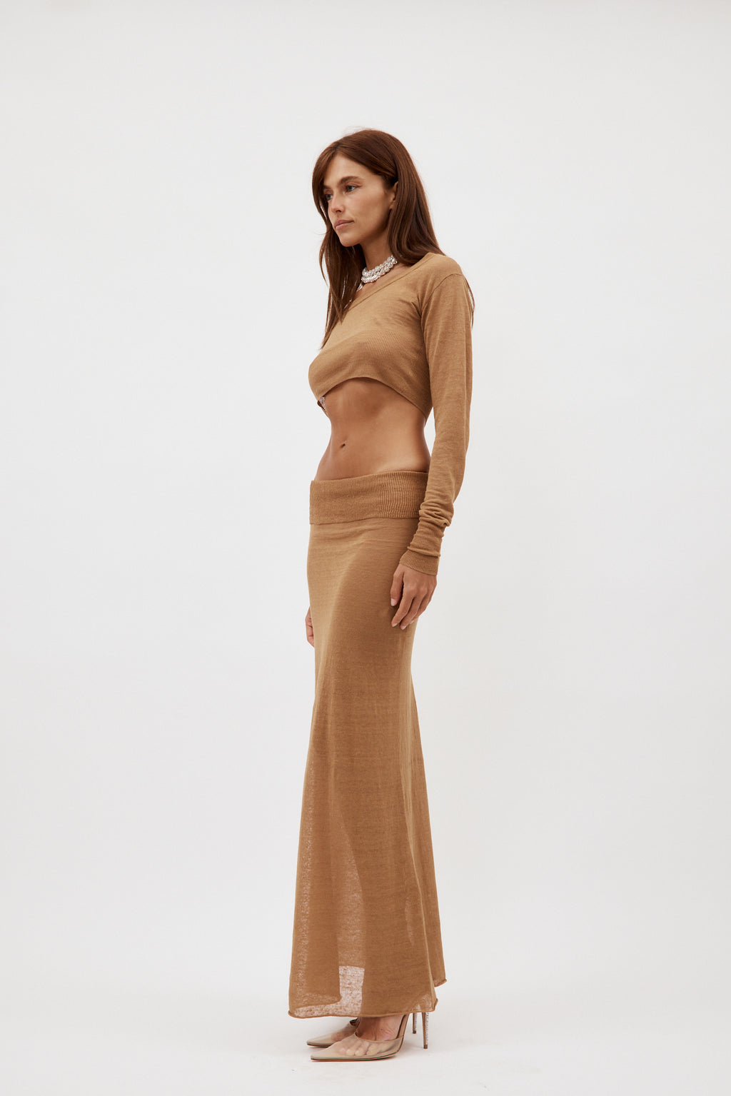 Lyca Camel Skirt - Désordre Boutique