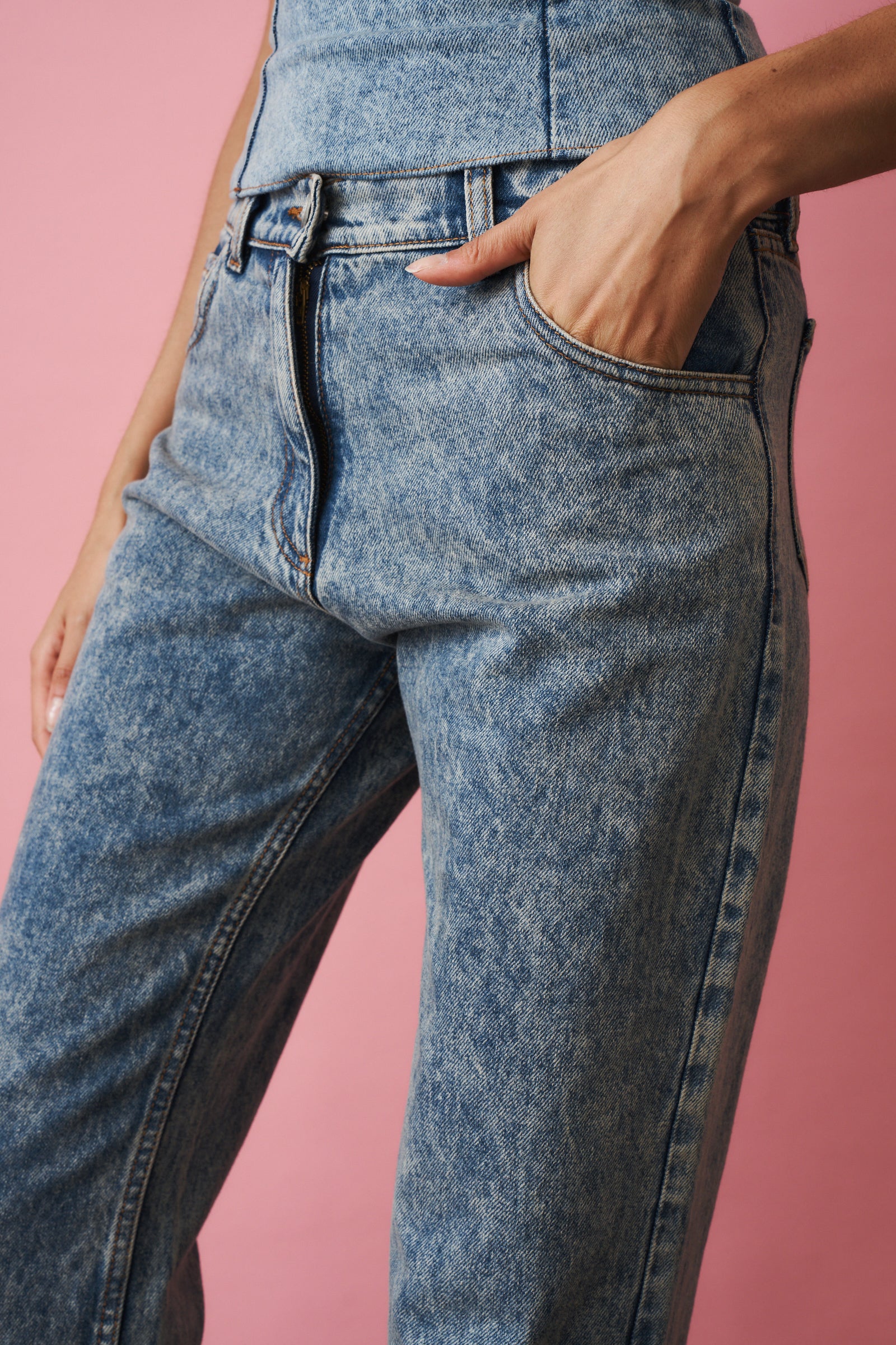 Vintage Denim Straight Leg Jeans - DÉSORDRE