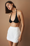 Embroidered Cotton Mini Skirt - DÉSORDRE