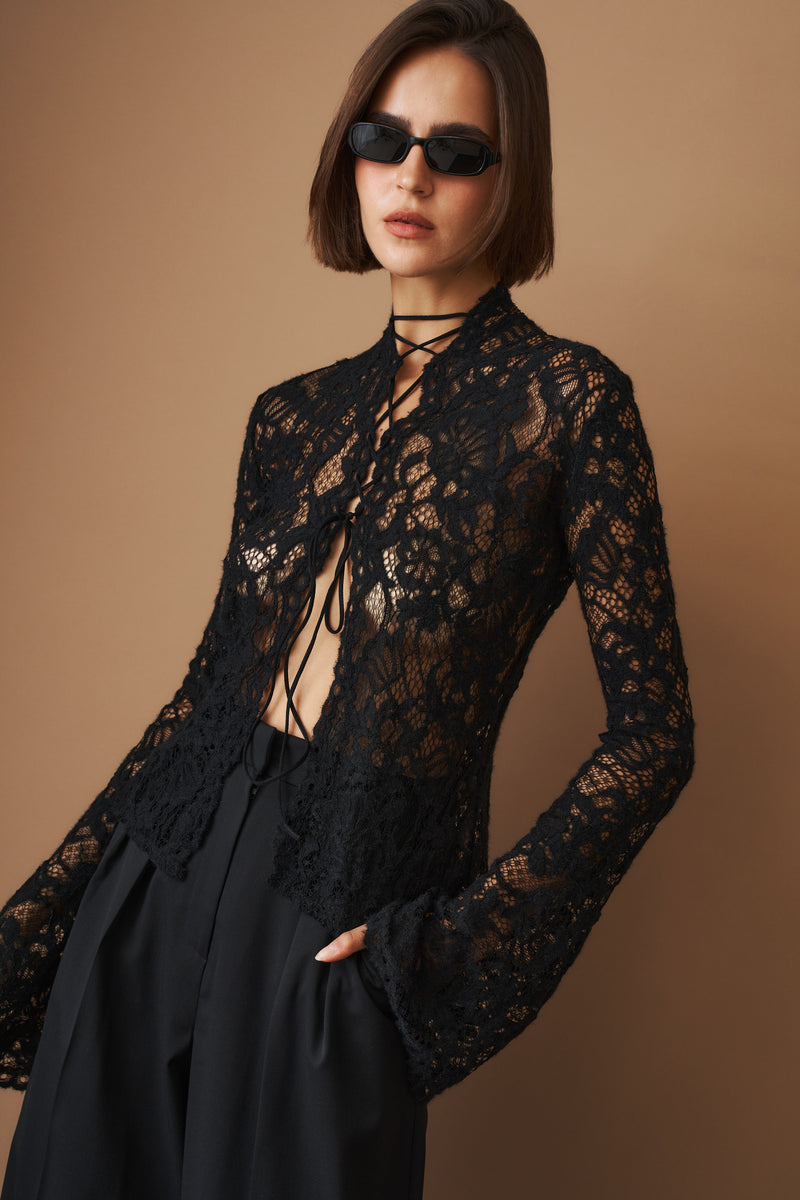 Sally Top Black - DÉSORDRE