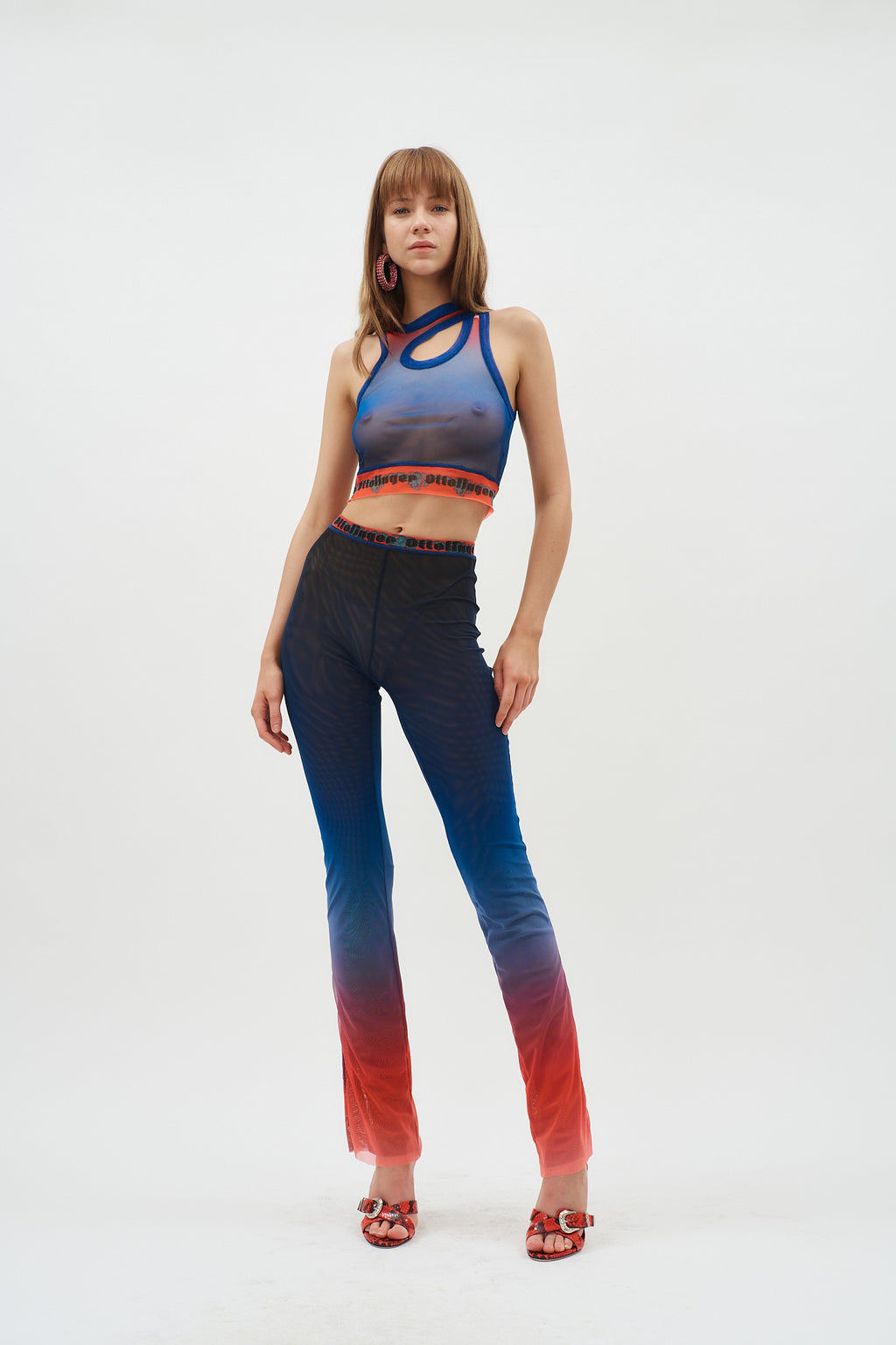 Mesh Blueberry Fade Tank Top - Désordre Boutique