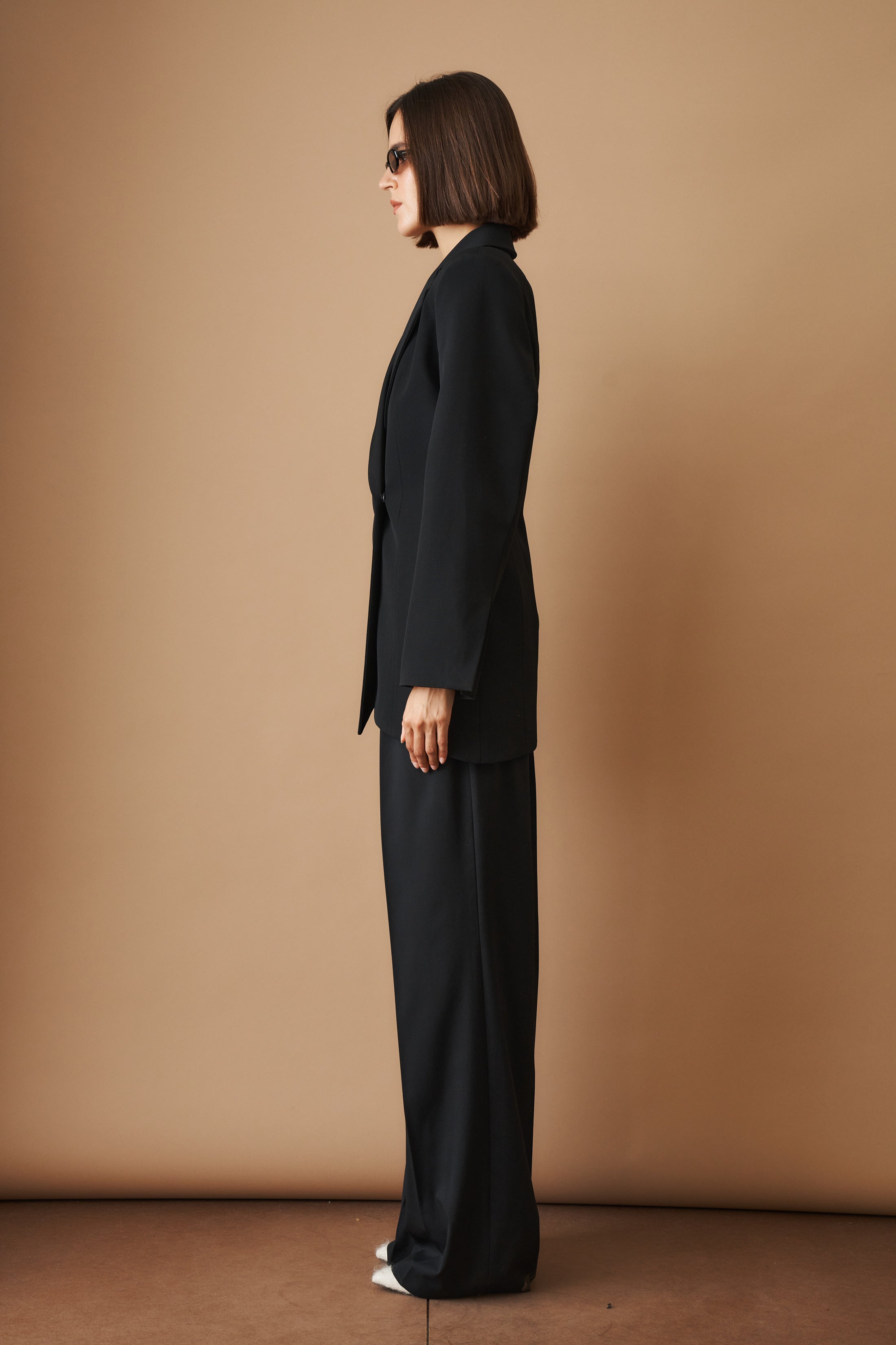 Asymmetric Blazer Black