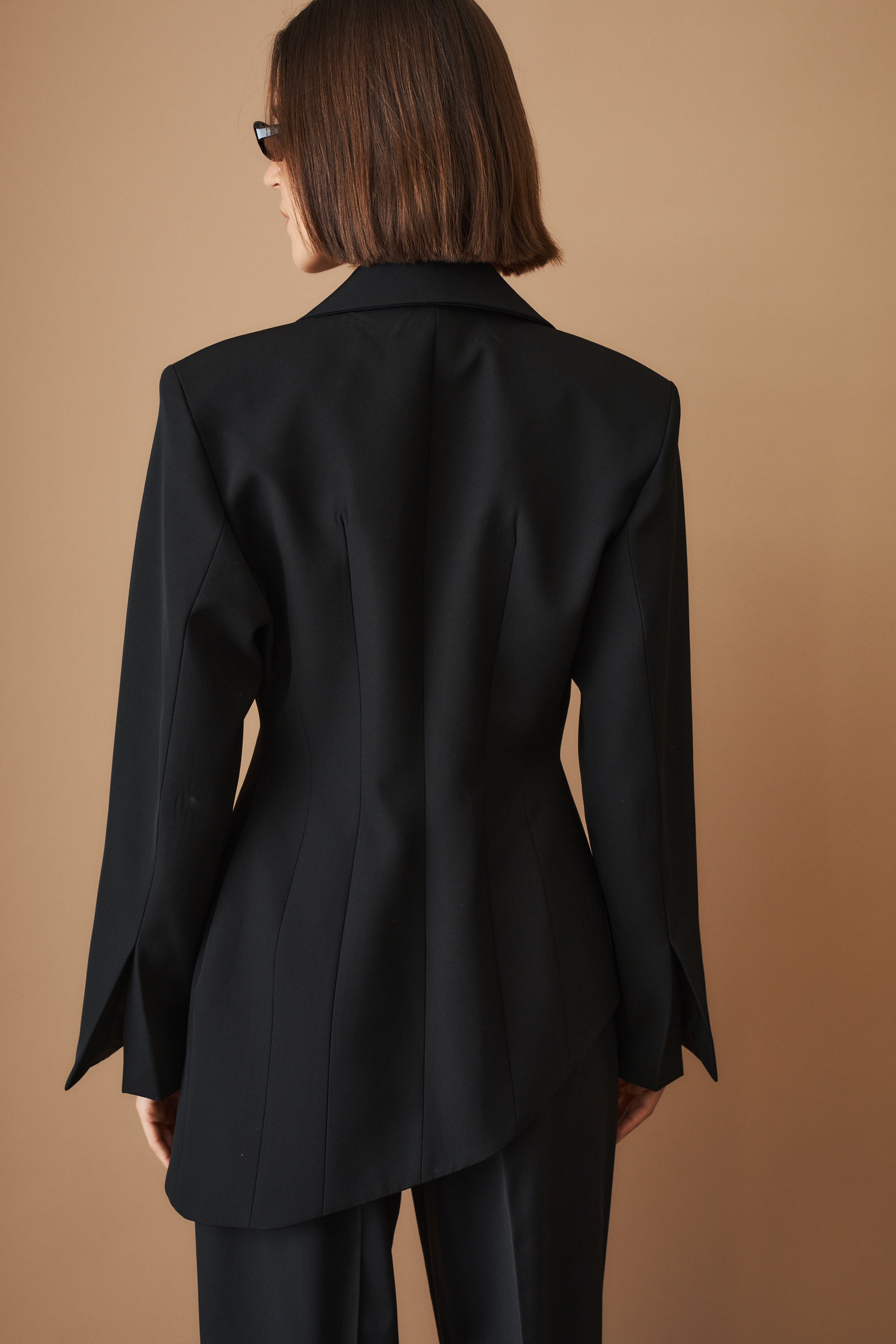 Asymmetric Blazer Black