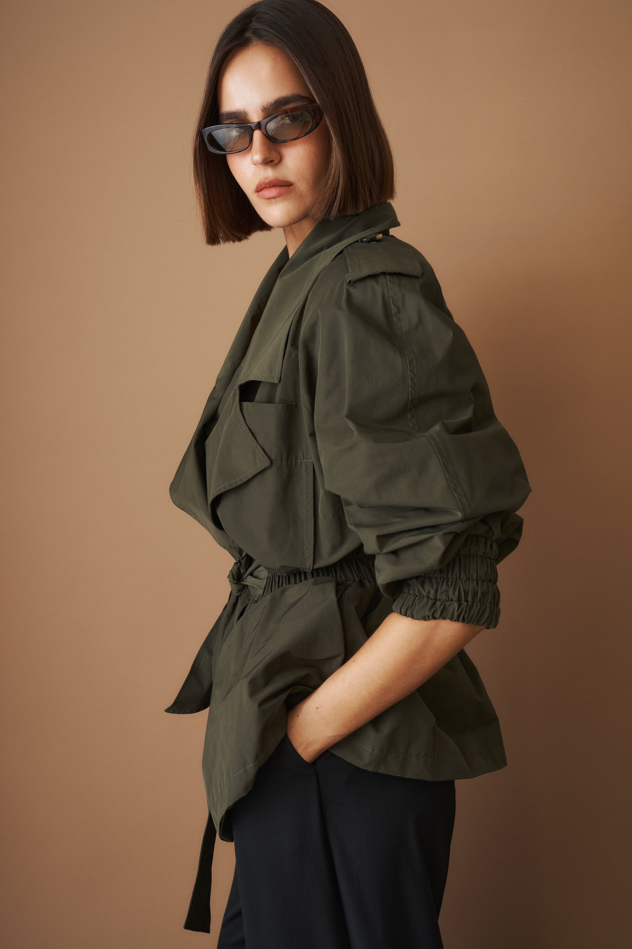 Our Trench Cotton Olive - DÉSORDRE